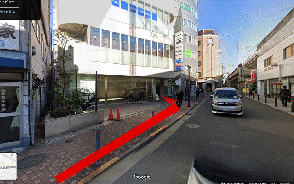 JR吉祥寺駅から徒歩で向かう場合3