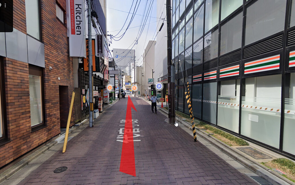 JR郡山駅から徒歩で向かう場合3