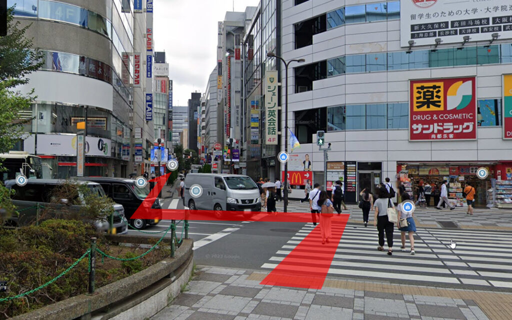 JR池袋駅から徒歩で向かう場合2