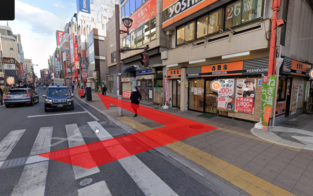 JR大宮駅から徒歩で向かう場合2